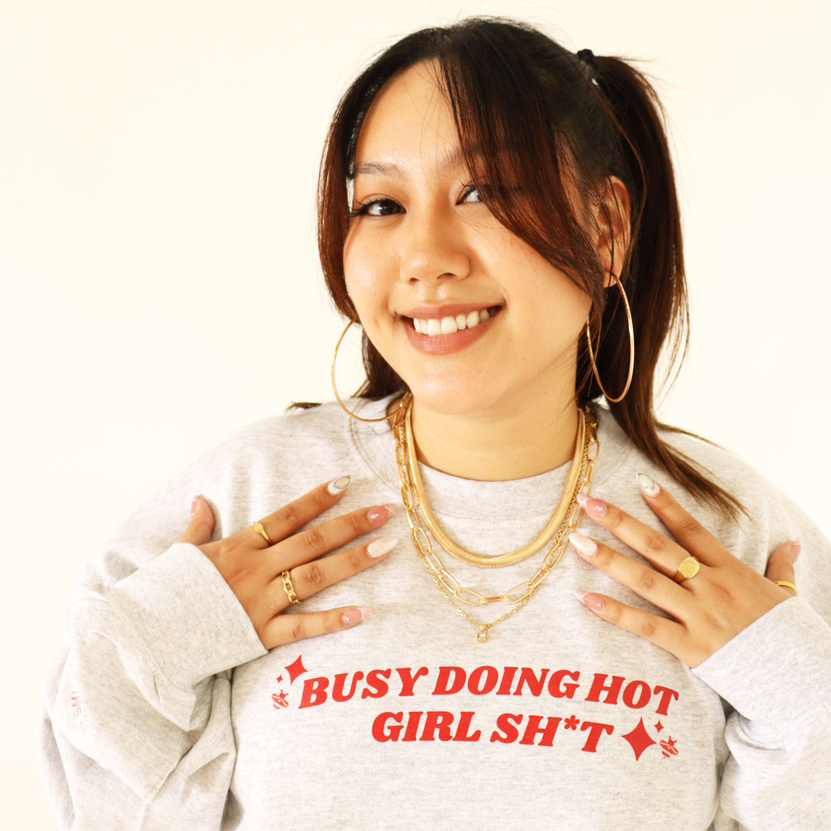 Busy Doing Hot Girl Sh*t Crewneck